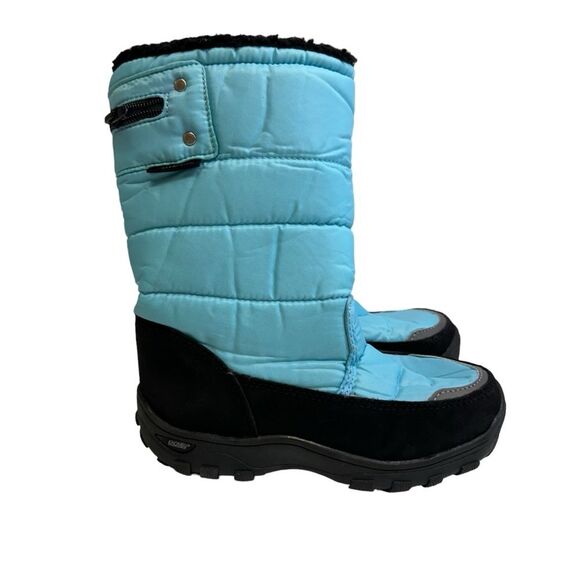 Khombu Aqua Blue Preppy Winter Snow Boots Size 1M - Picture 1 of 10